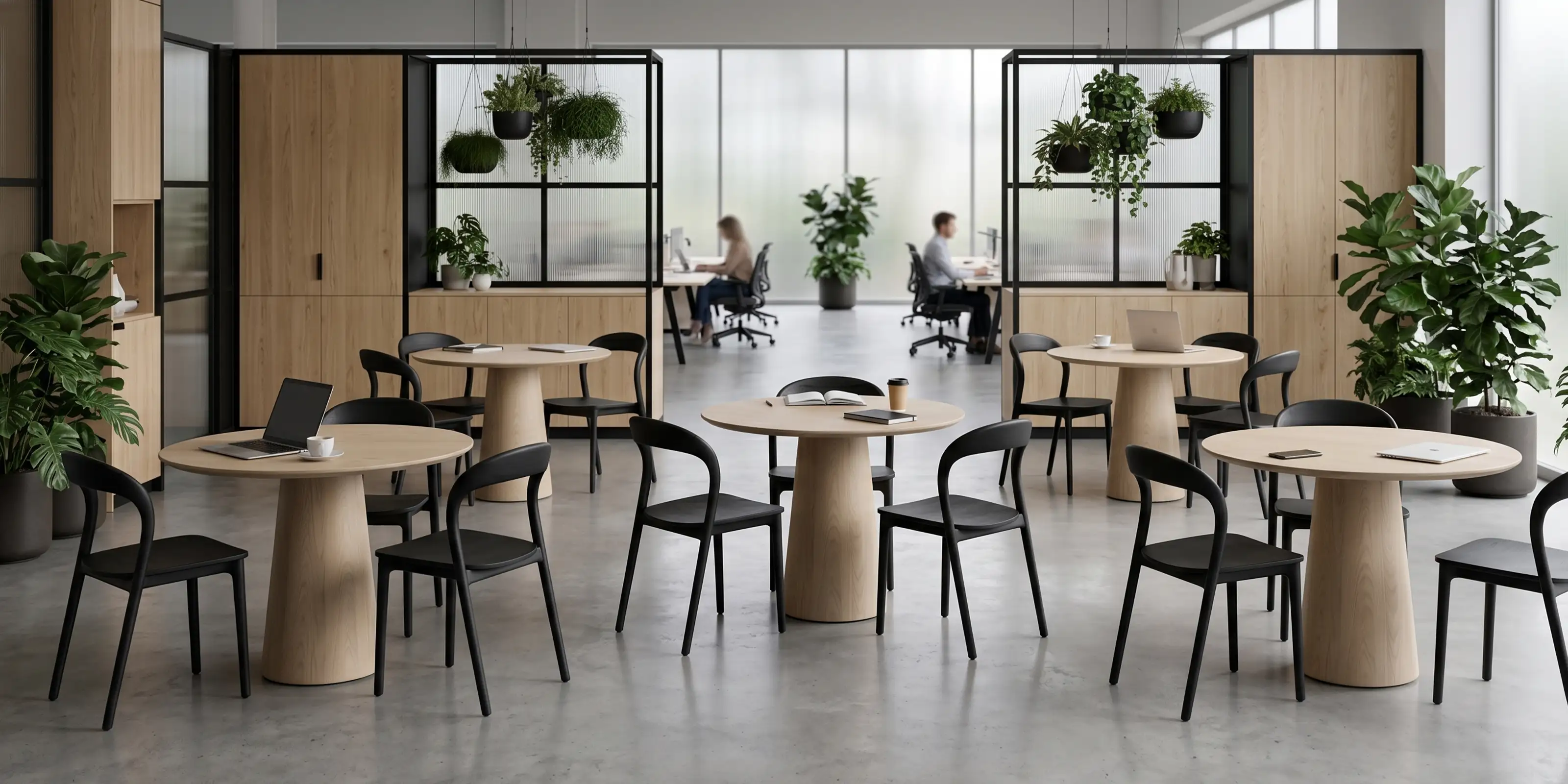 Black Mia Chair in modern office
