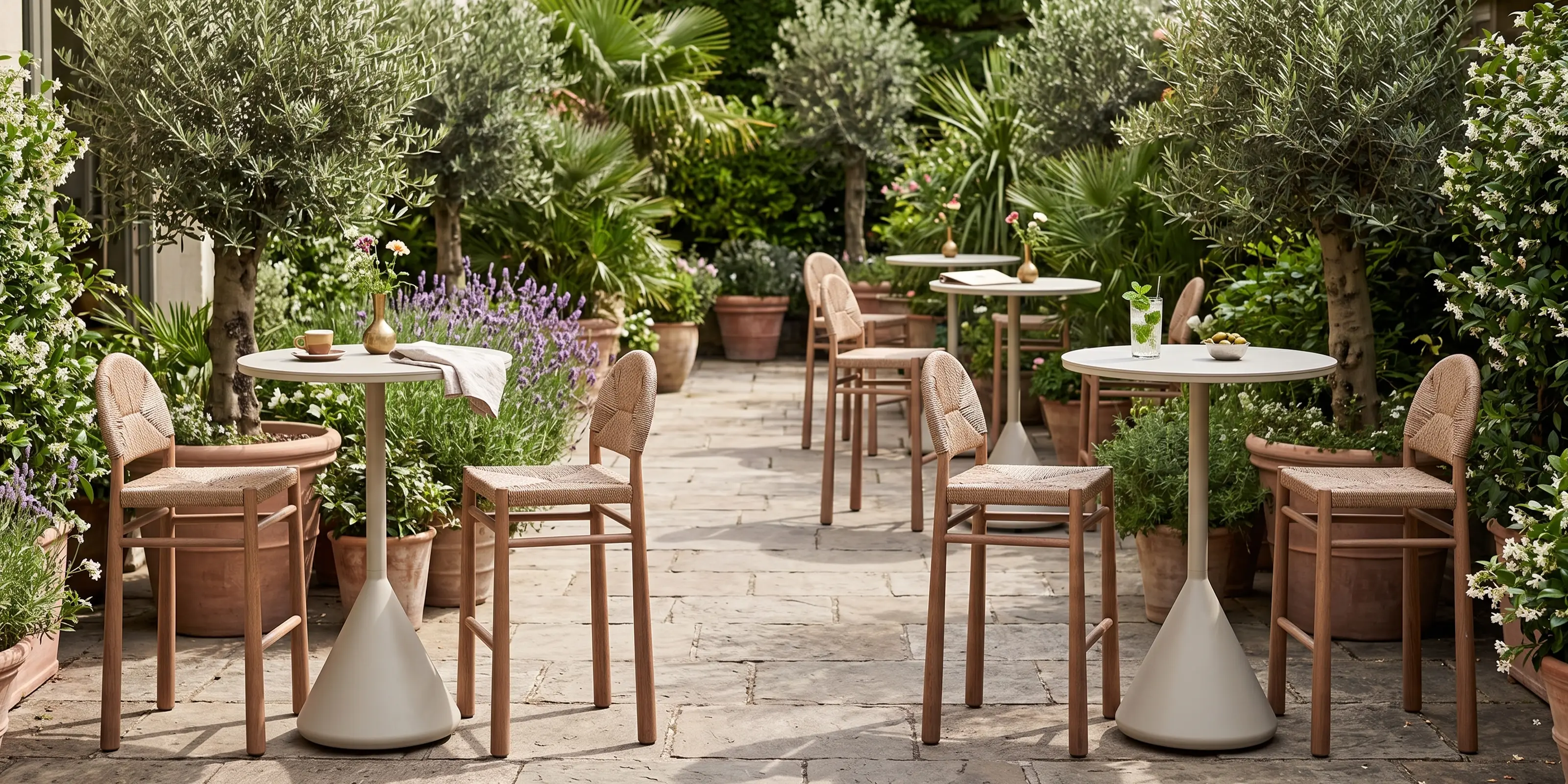 Calete Rope Outdoor Bar Stool