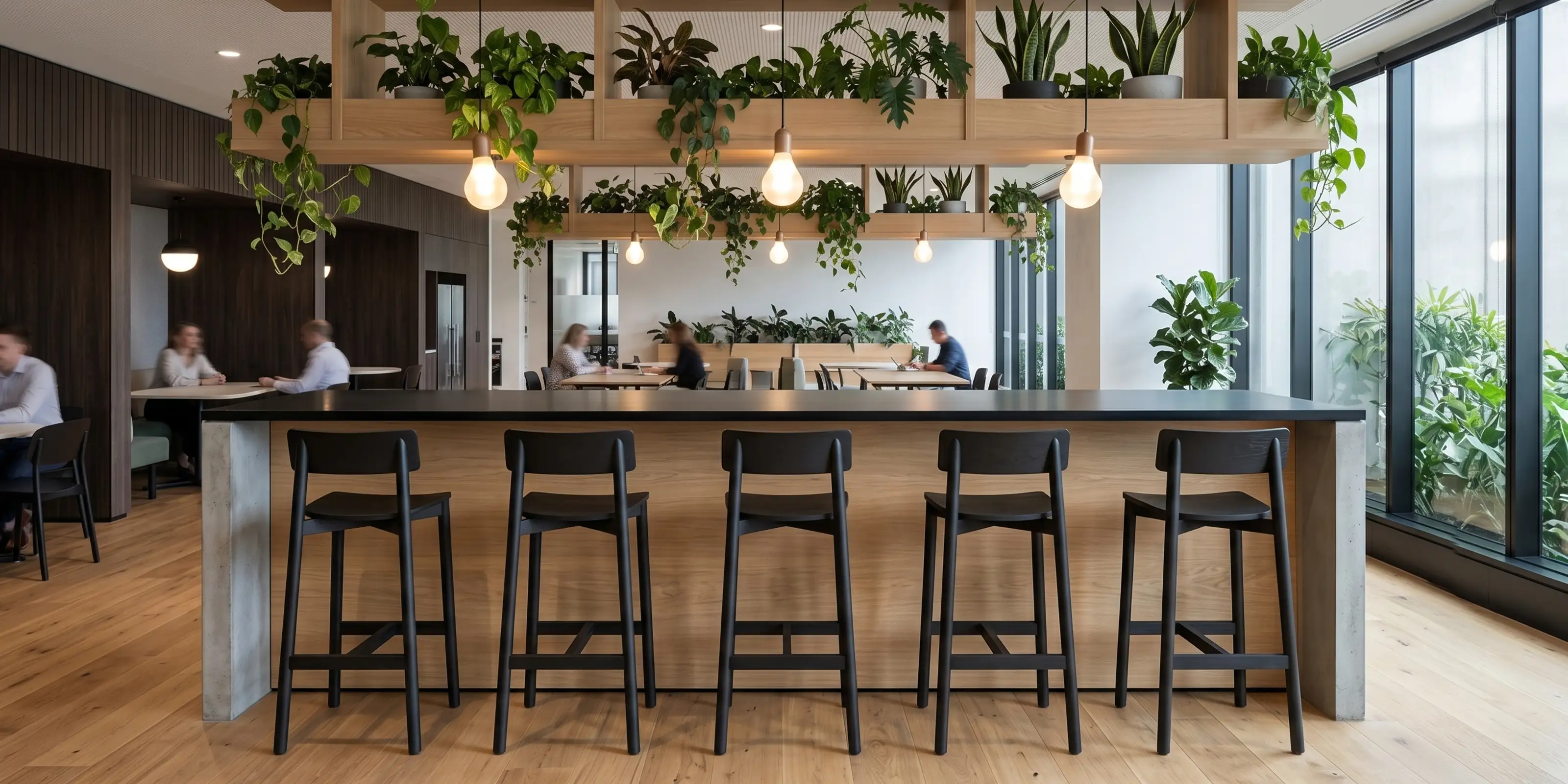 Andi Bar Stool Black in Office Workspace