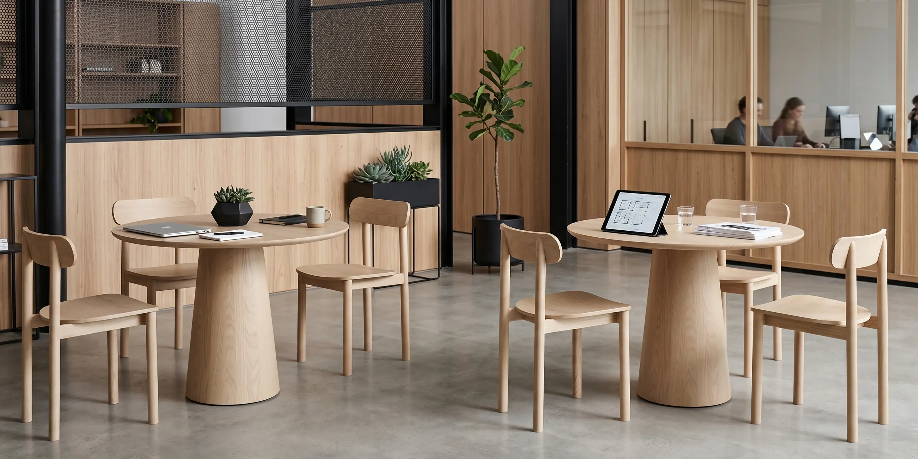 Circa wooden office round table