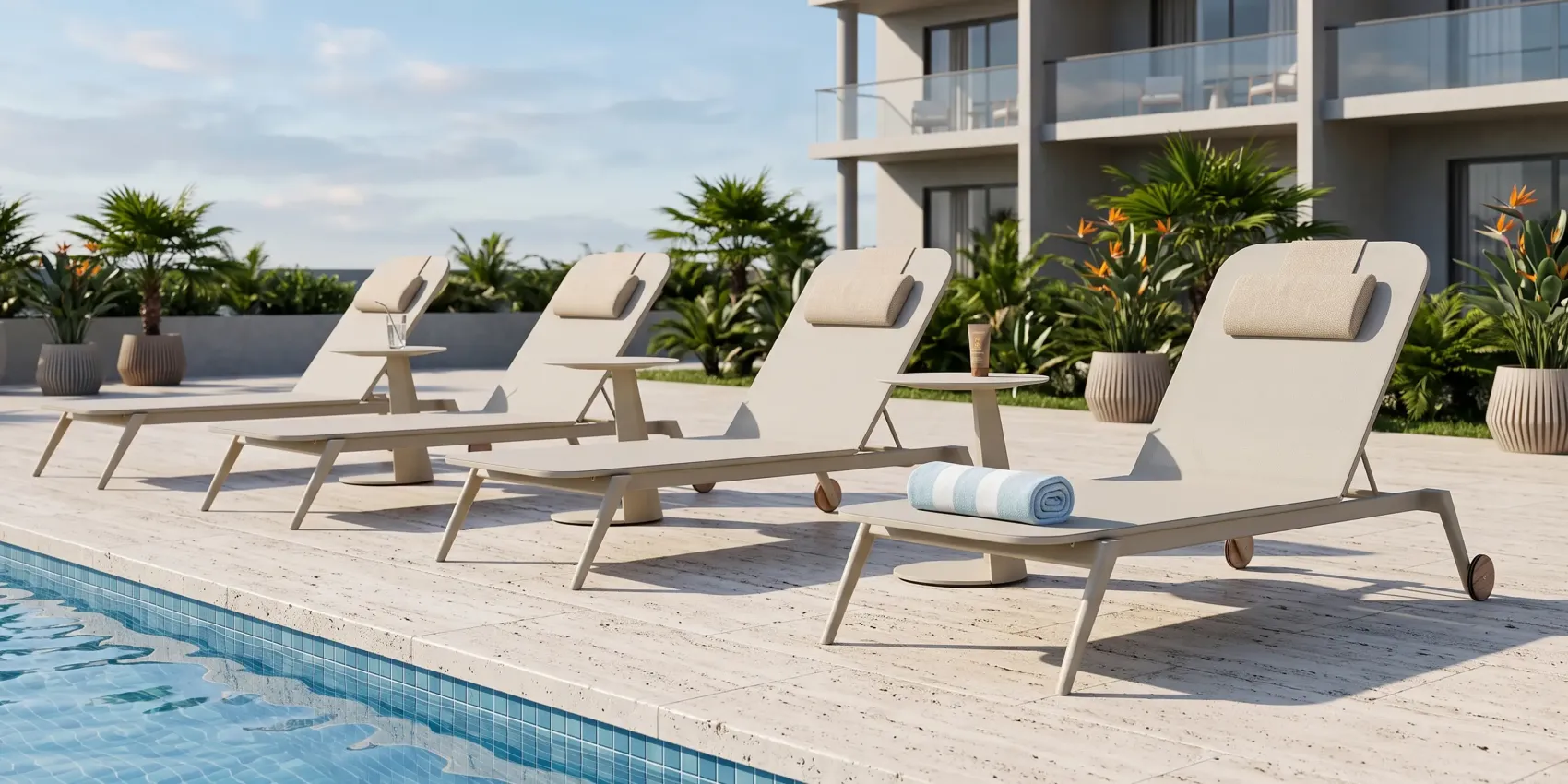Latte Outdoor Side Table