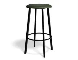 Atlas Kitchenstool Blackframe PU Green