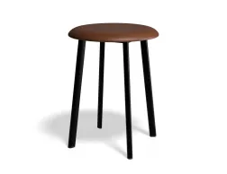 Atlas Lowstool Blackframe PU Tan