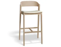 Grayson 75cm Barstool Natural Whitepu