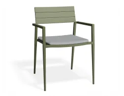 Halki Chaircushion Green Lightgrey