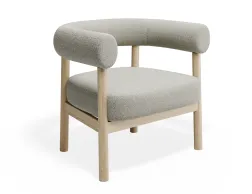 Marlowe Loungechair Oak Ivory