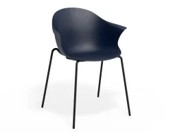 Pebble Armchair Navyseat 4postblack