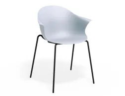 Pebble Armchair Palebluev3seat 4postblack