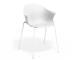 Pebble Armchair Whiteseat 4postwhite