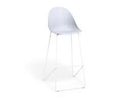Pebble Barstool Palebluev3seat Whiteframe
