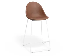 Pebble Kitchenstool Tanpuseat Whiteframe