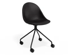 Pebble Chair Blackpuseat Pyramidcastors