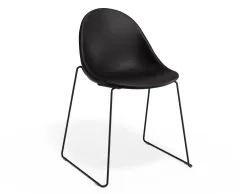 Pebble Chair Blackpuseat Sledblack