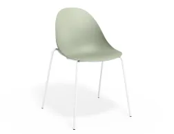 Pebble Chair Greenseat 4postwhite