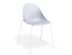 Pebble Chair Palebluev3seat 4postwhite