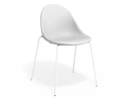 Pebble Chair Whitepuseat 4postwhite