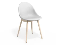 Pebble Chair Whitepuseat Beechbase