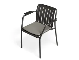 Roku Armchair Charcoal Lightgreypad