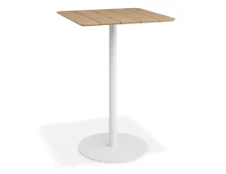 Roku Teakbartable 75x75 White