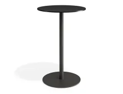 Solara 70dia Bartable Charcoalbase Athenastone
