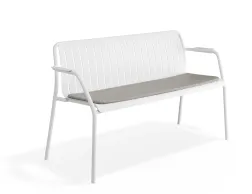 Roku Gardenbench Lightgrey White