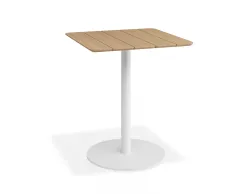 Roku Teakcafetable 65x65 White