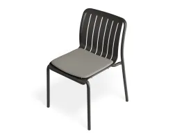 Roku Diningchair Charcoal Lightgreypad