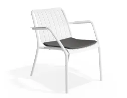 Roku Loungechair Charcoal White