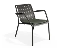 Roku Loungechair Green Charcoal
