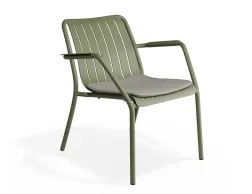 Roku Loungechair Lightgrey Green