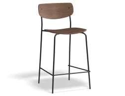 P1 Rylie Stool 65cm Walnut Walnut