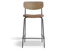 Rylie Stool 65cm Natural TanPU Front