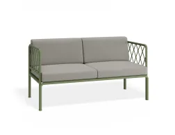 Sevillev2 2seater Greenframe Lightgreycushion