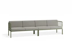 Sevillev2 4seater Greenframe Lightgreycushion
