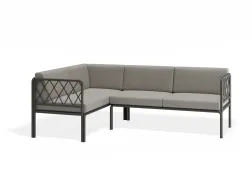 Sevillev2 Configa Charcoalframe Lightgreycushion