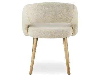Akito Chair Ivory Cream Back