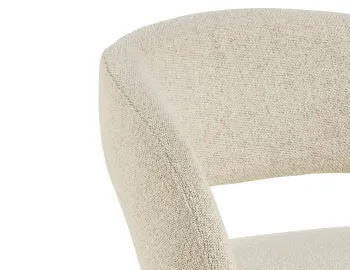 Akito Chair Ivory Cream Close Up
