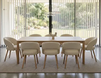 Ivory0cream Boucle Dining Chair