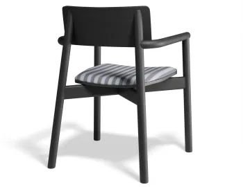 Andi Armchair Pad Ashblack Bluestripe