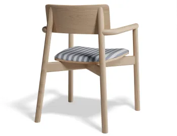 Andi Armchair Pad Ashnatural Bluestripe