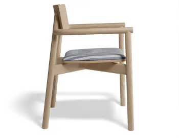 Andi Armchair Pad Ashnatural Bluestripe