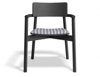 Andi Armchair Pad Ashblack Bluestripe