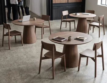 Walnut Ciirca Table And Andi Chairs