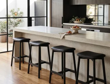 Modern Black Counter Stools In House