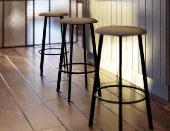 Atlas Barstool Greyfabric Lifestyle