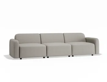 Atticus 3seater Oystergrey