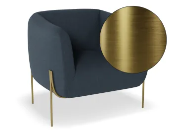Belle Dark Blue Brass SWATCH