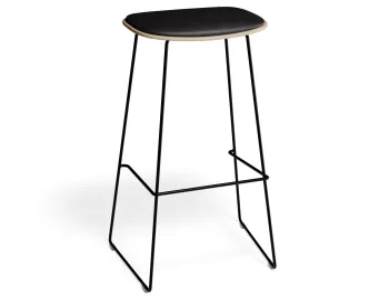 Elvav2 Barstool Padded Ash Black Blackpu