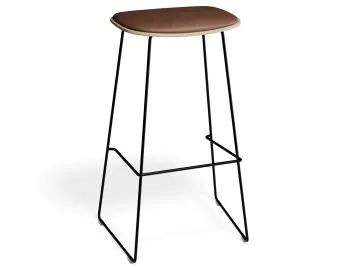 Elvav2 Barstool Padded Ash Black Tanpu