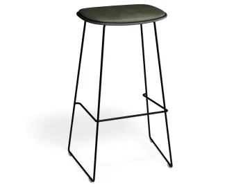 Elvav2 Barstool Padded Black Black Greenpu